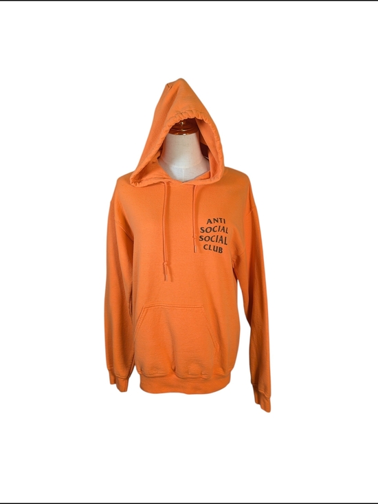 Anti Social Social Club Jackets & Blazers - ANTI SOCIAL SOCIAL CLUB NEON ORANGE PULLOVER HOODIE SIZE SMALL